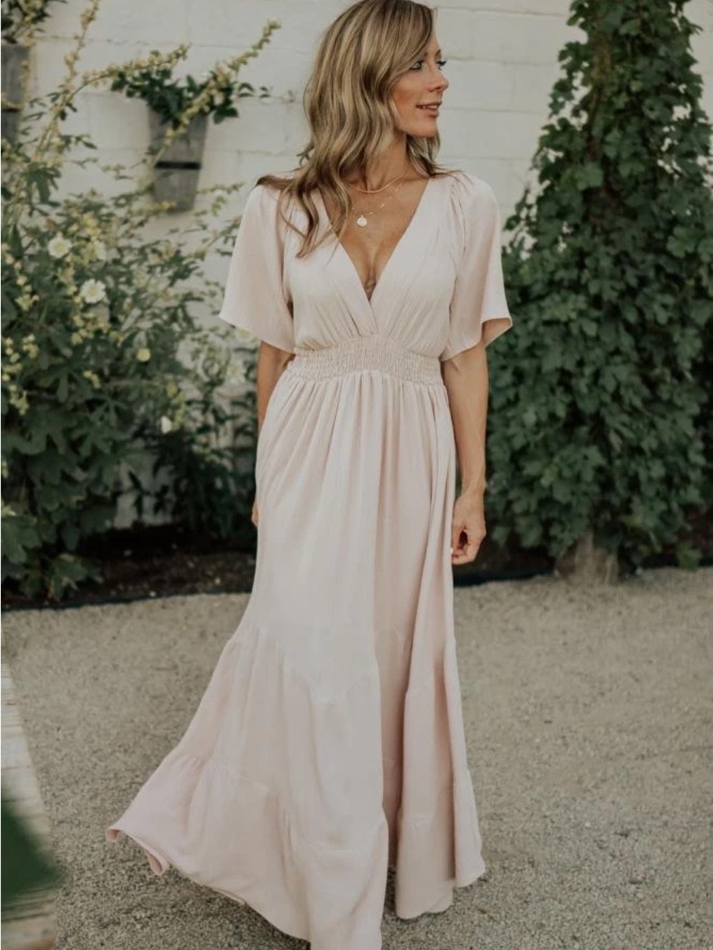 Baltic Born Delilah Blush Maxi Dress NWT XL